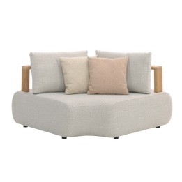 Cream teak corner seat - Mila - Gescova