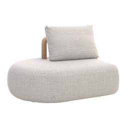 Cream teak garden armchair - Mila - Gescova