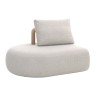 Fauteuil de jardin crème en teck - Mila - Gescova