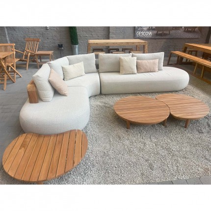 Canapé de jardin Mila 2 places crème Gescova