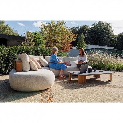 Canapé de jardin Mila 2 places crème Gescova