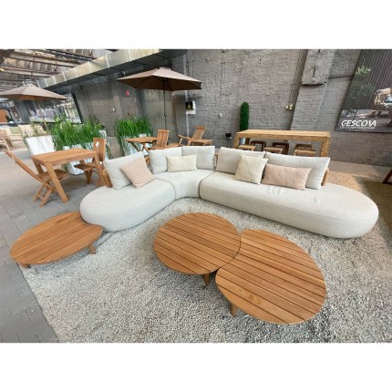 Canapé de jardin Mila 2 places crème Gescova