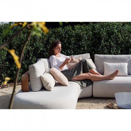 Canapé de jardin Mila 2 places crème Gescova