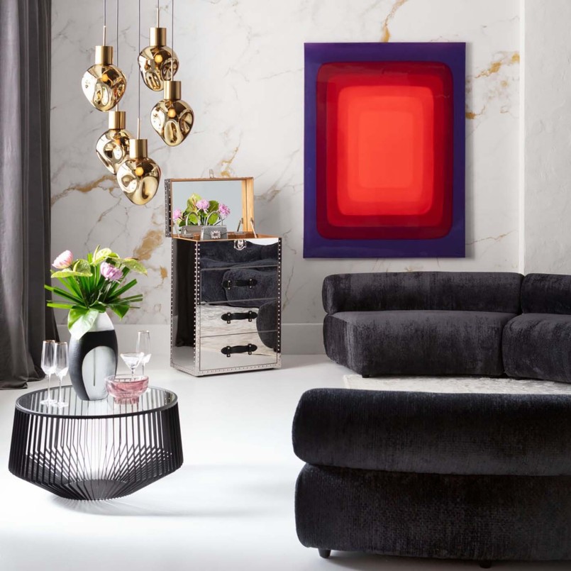 Tableau sur toile Tendency rouge 120x160cm