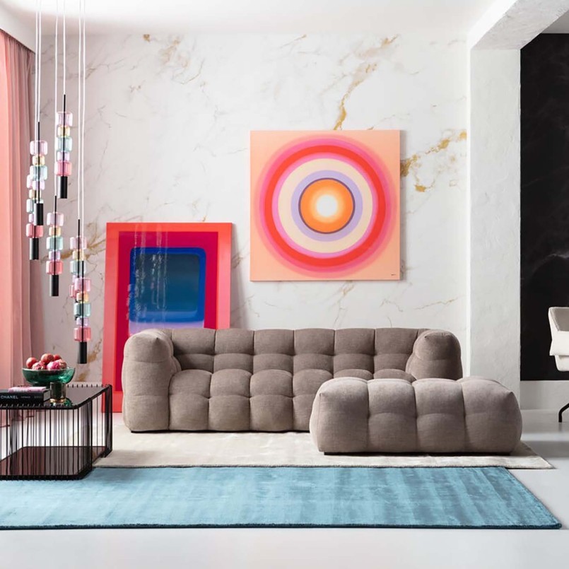 Tableau sur toile Tendency rose 150x100cm