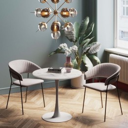 Table blanche effet marbre - Schickeria - Kare Design