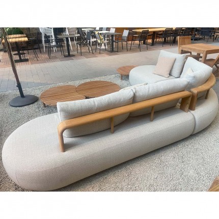 Canapé de jardin Mila 2 places crème Gescova