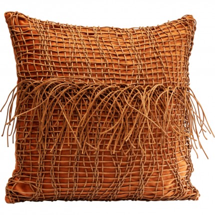 Cushion Zoe orange fringes Kare Design Cushion Zoe orange fringes Kare Design