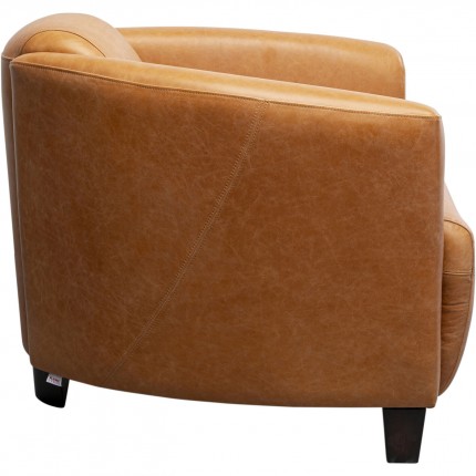 Fauteuil Cigar Lounge marron clair Kare Design