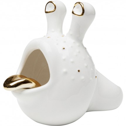 Deco Animal slug white and gold Kare Design Deco Animal slug white and gold Kare Design