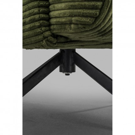 Swivel Armchair Milo velvet green Kare Design