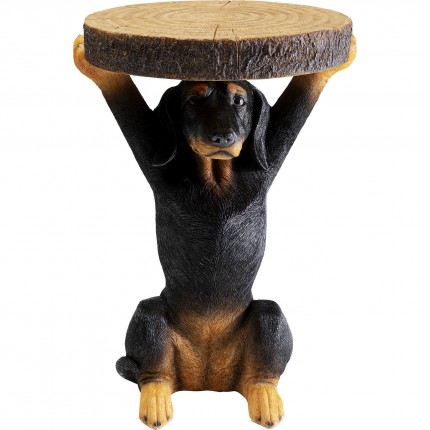 Side Table Animal black dachshund Kare Design