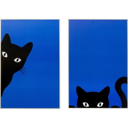 Tableau encadré Ciao Gatto (2/Set)