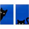 Tableau encadré Ciao Gatto (2/Set)