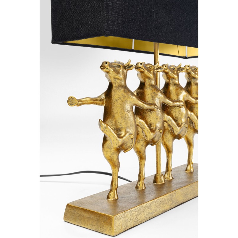Lampe à poser Dancing Cows noir