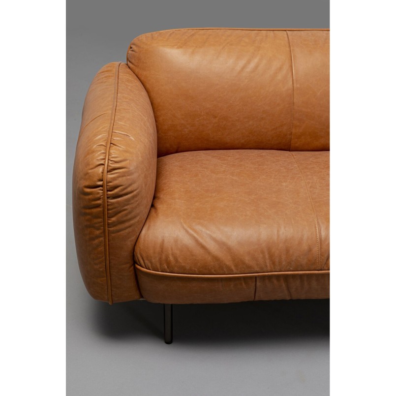 Canapé Calgary cuir marron clair 228cm