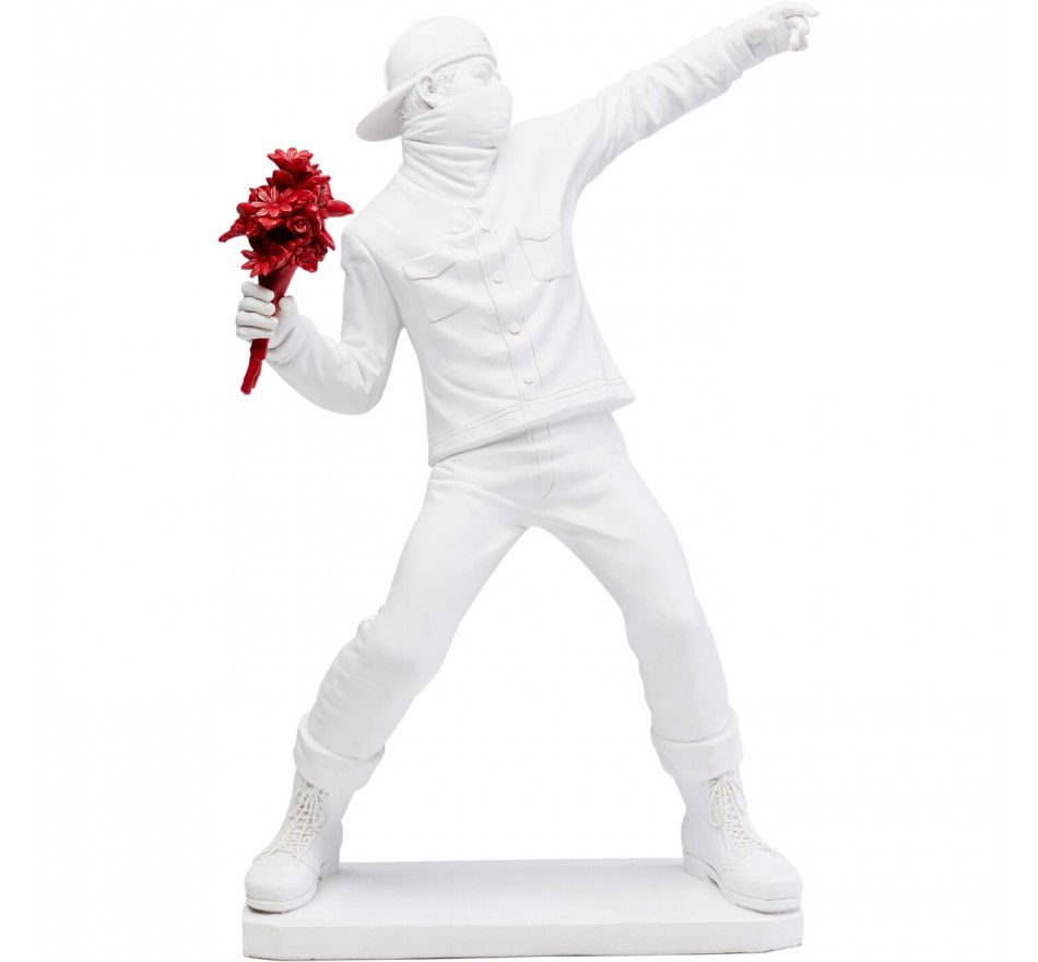 Deco street art white bouquet red Kare Design Deco street art white bouquet red Kare Design
