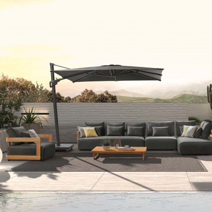 Outdoor armchair Rafa dark grey Gescova