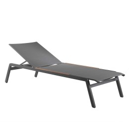 Charcoal grey sun lounger - Ferrari - Gescova