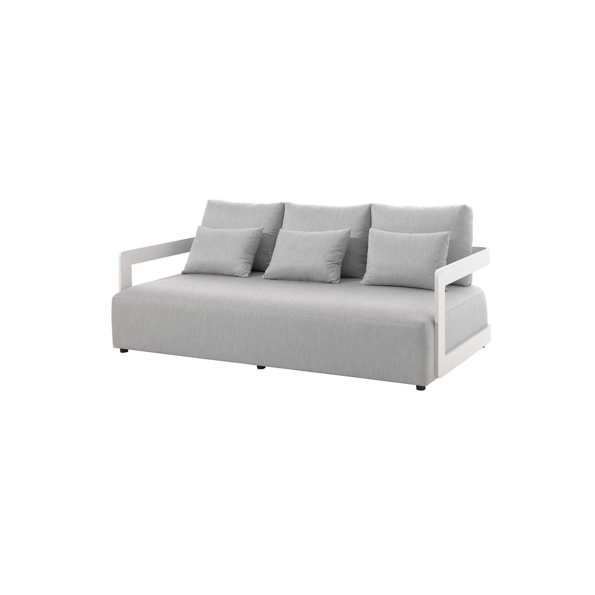 Outdoor sofa Rafa 3-Seater white Gescova