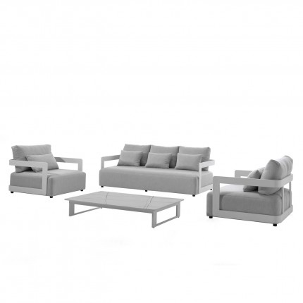 Outdoor sofa Rafa 3-Seater white Gescova