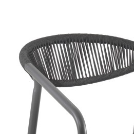 Chaise de jardin avec accoudoirs gris anthracite - Genève - Kare Design