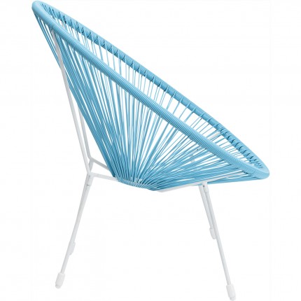 Fauteuil de jardin Acapulco bleu Kare Design