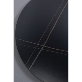 Table Top Invitation round sandstone black 120cm Kare Design