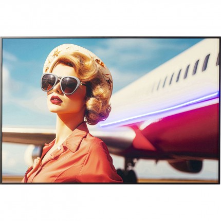 Tableau LED Jetset blonde 120x80cm Kare Design