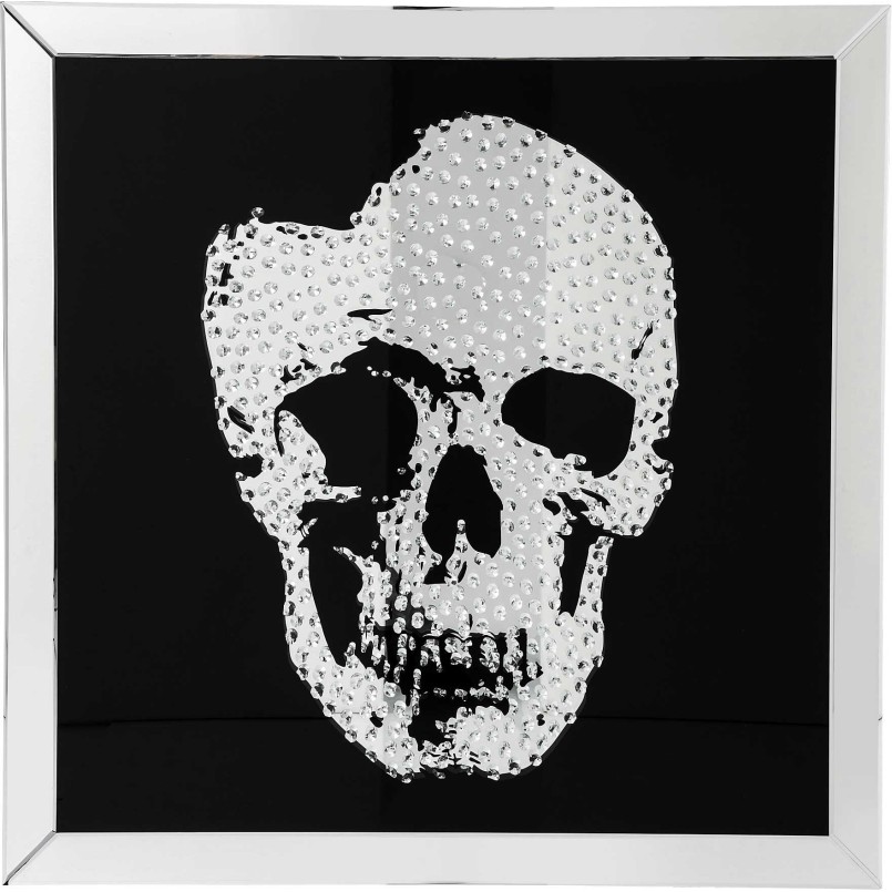 Tableau mirror Skull 100x100 cm Kare Design