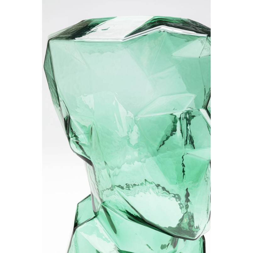 Green glass face vase - Prisma - Kare Design