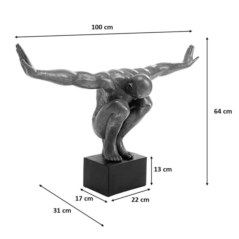 Silver athlete decoration - Kare Design