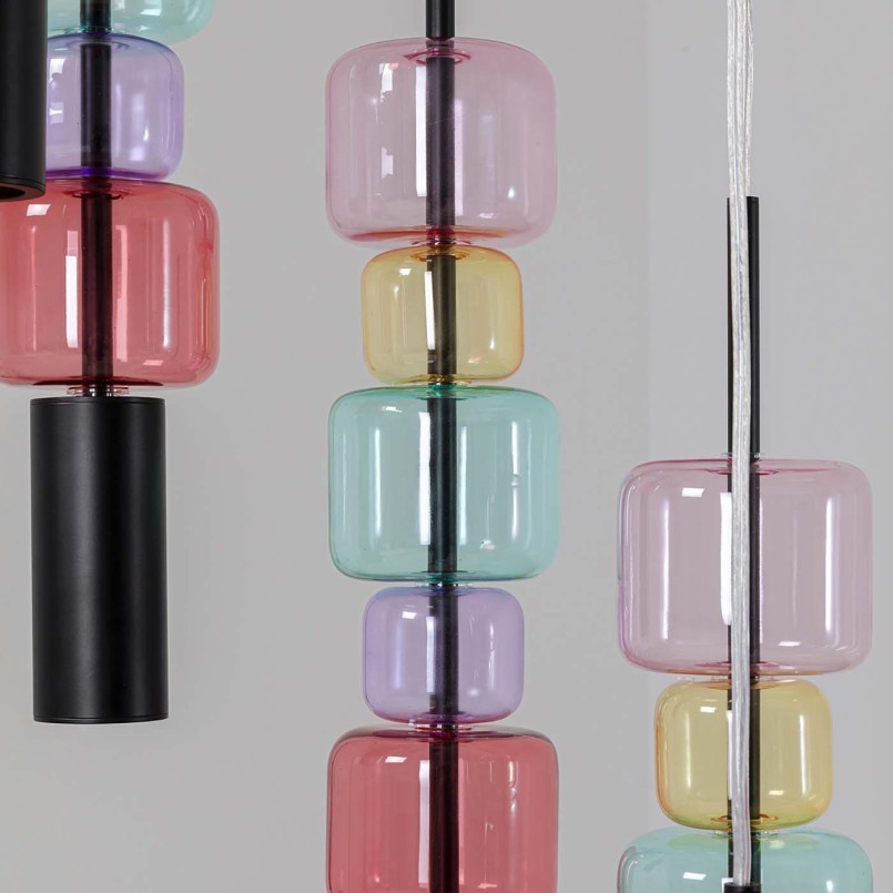 Suspension en verre multicolore - Candy Bar - Kare Design