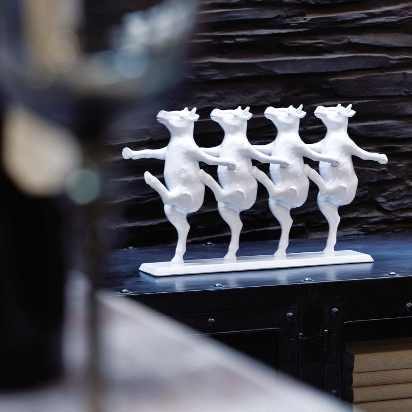 Déco vaches blanches qui dansent - Kare Design