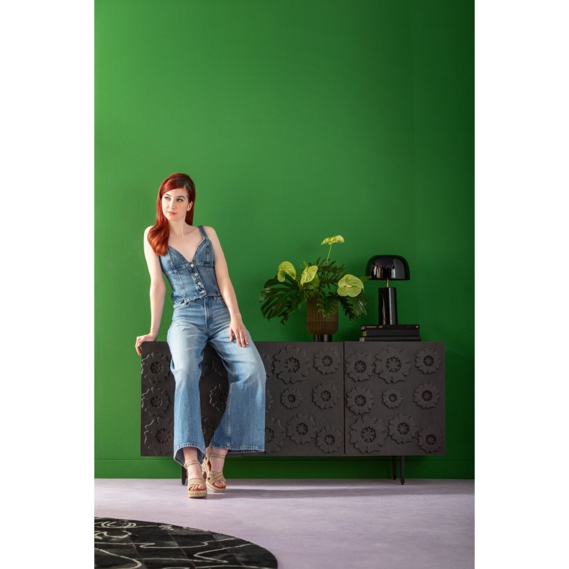Retro black table lamp - Loungy - Kare Design