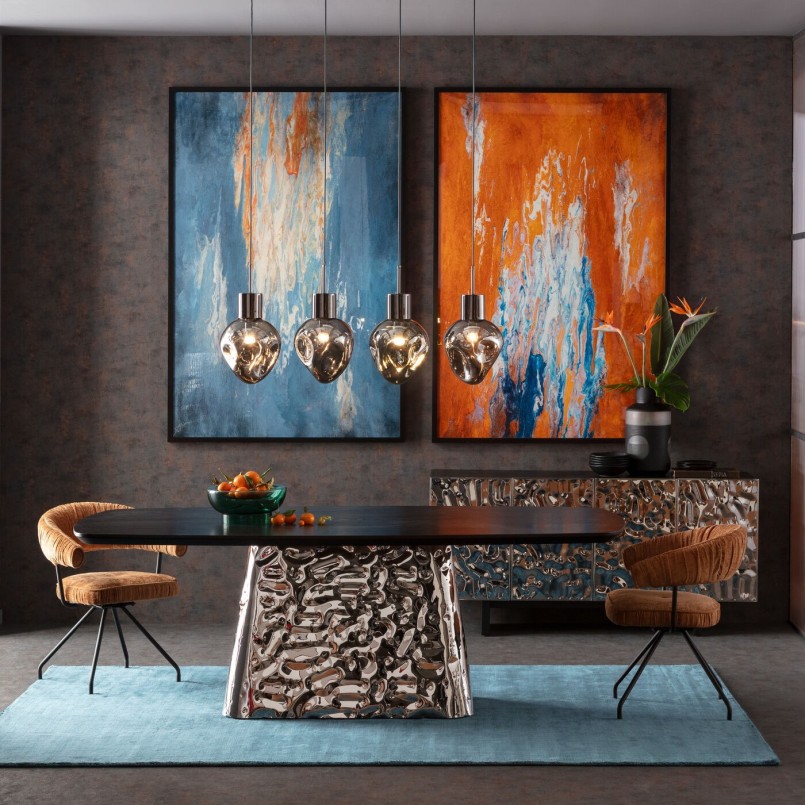 Tableau encadré abstrait orange - Artistas - Kare Design