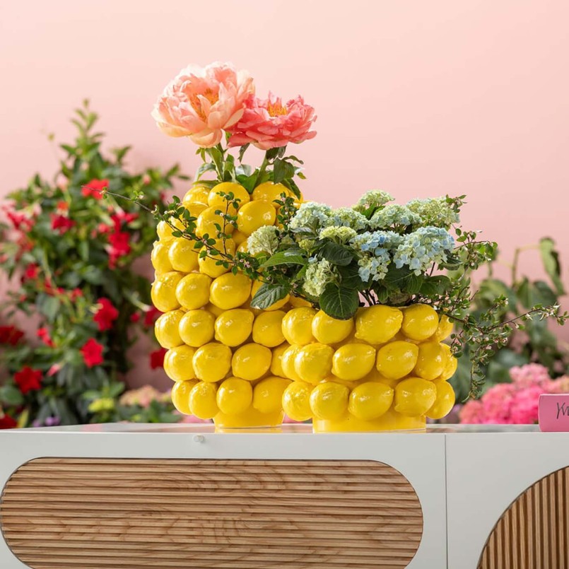 Porcelain lemon vase - Kare Design
