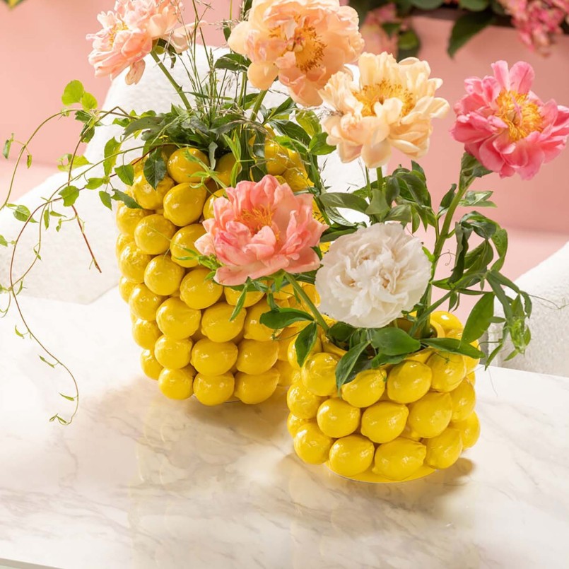 Porcelain lemon vase - Kare Design