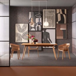 Tableau lignes noires sur fond beige - Artistic Lines - Kare Design