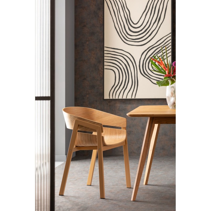 Black lines on beige background - Artistic Bow - Kare Design