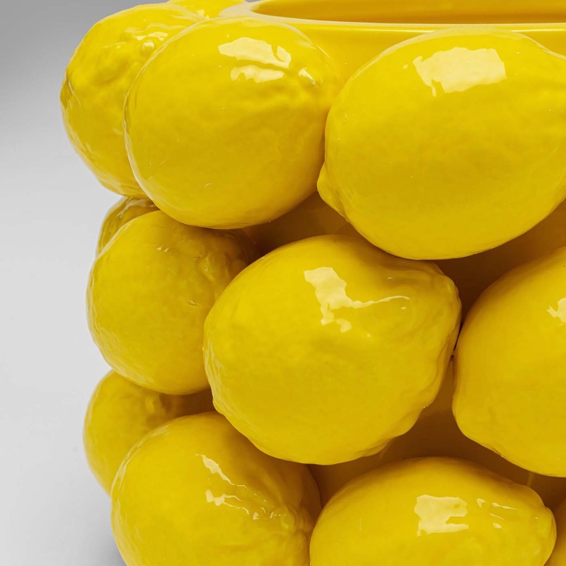 Vase citrons jaunes en porcelaine - Kare Design