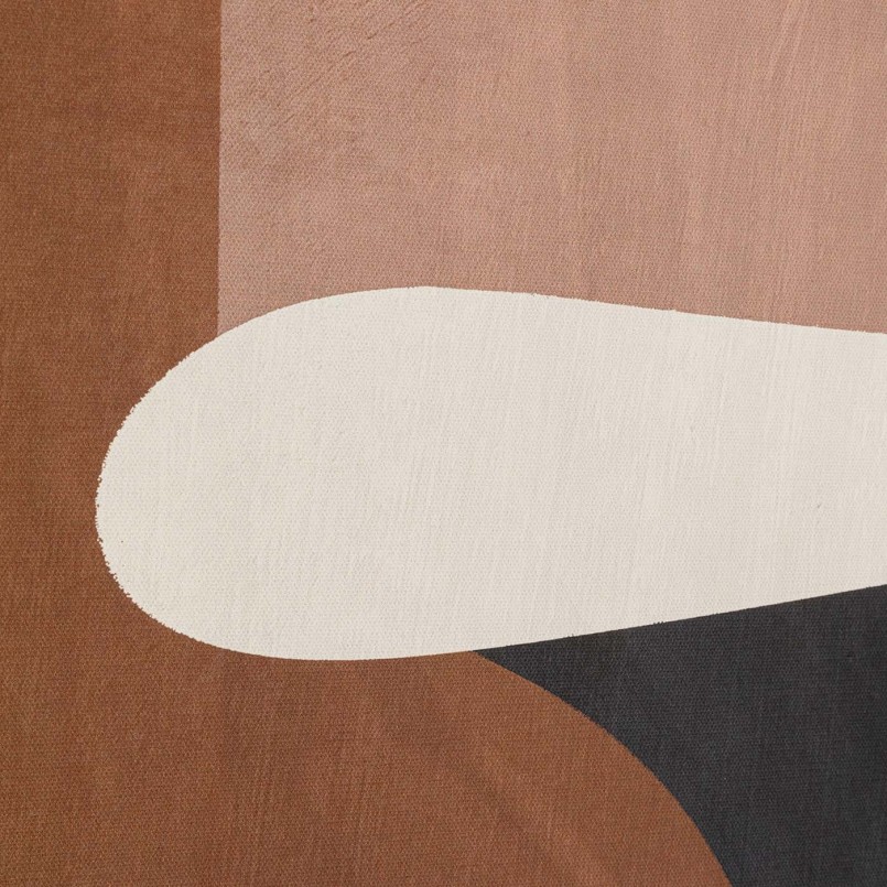 Black and brown abstract painting - Classic Shape - Kare Design