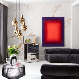 Table basse en verre et acier noir - Corinne - Kare Design