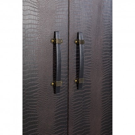 Trunk Bar Globetrotter croco 114cm Kare Design