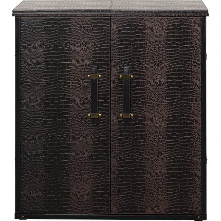 Trunk Bar Globetrotter croco 114cm Kare Design