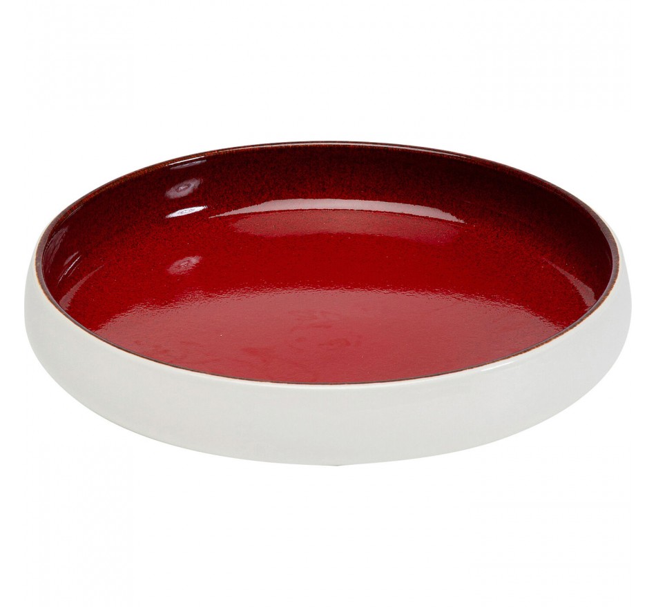 Assiettes creuses Colorino rouges 21cm set de 4 Kare Design