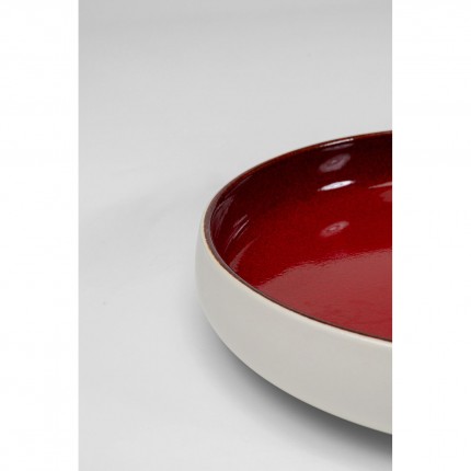 Assiettes creuses Colorino rouges 21cm set de 6 Kare Design