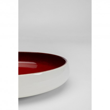 Assiettes creuses Colorino rouges 21cm set de 6 Kare Design