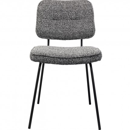 Chair Orelie black and white Kare Design