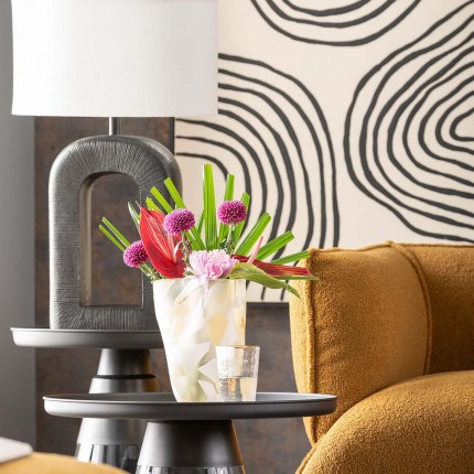 Table Lamp Tube 79cm black and white Kare Design